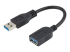 StarTech 6in Short USB 3.0 Extension Adapter Cable (USB-A Male to USB-A Female) - Right-angle