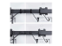 Startech Crossbar Triple Monitor Desk Mount, VESA 75x75/100x100 - Close up