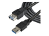 StarTech 2m Black SuperSpeed USB 3.0 Extension Cable A to A - Close up