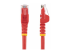 Startech 75ft CAT6 Ethernet Cable, 10 Gigabit Snagless RJ45 650MHz 100W PoE Patch Cord, CAT 6 10GbE UTP Network Cable w/Strain Relief, Red, Wiring is UL Certified/TIA - Multi-angle