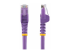 Startech 75ft CAT6 Ethernet Cable, 10 Gigabit Snagless RJ45 650MHz 100W PoE Patch Cord, CAT 6 10GbE UTP Network Cable w/Strain Relief, Purple, Wiring is UL Certified/TIA - Multi-angle