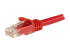 Startech 75ft CAT6 Ethernet Cable, 10 Gigabit Snagless RJ45 650MHz 100W PoE Patch Cord, CAT 6 10GbE UTP Network Cable w/Strain Relief, Red, Wiring is UL Certified/TIA - Close up