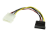 StarTech 6in 4 Pin LP4 to SATA Power Cable Adapter - Front