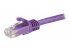 Startech 75ft CAT6 Ethernet Cable, 10 Gigabit Snagless RJ45 650MHz 100W PoE Patch Cord, CAT 6 10GbE UTP Network Cable w/Strain Relief, Purple, Wiring is UL Certified/TIA - Close up