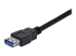 StarTech 1m Black SuperSpeed USB 3.0 Extension Cable A to A - Close up