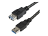 StarTech 2m Black SuperSpeed USB 3.0 Extension Cable A to A - Close up