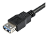 StarTech 2m Black SuperSpeed USB 3.0 Extension Cable A to A - Close up