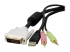 StarTech 4-in-1 Cable for KVMs with Dual Link DVI and USB - Close up