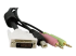 StarTech 4-in-1 Cable for KVMs with Dual Link DVI and USB - Close up
