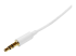 Startech 1m White Slim 3.5mm Stereo Audio Cable - Close up