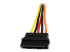 StarTech 6in Latching SATA Power Y Splitter Cable Adapter - Close up