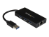 Startech USB 3.0 Hub with Gigabit Ethernet Adapter - Right-angle