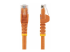 Startech 100ft CAT6 Ethernet Cable, 10 Gigabit Snagless RJ45 650MHz 100W PoE Patch Cord, CAT 6 10GbE UTP Network Cable w/Strain Relief, Orange, Wiring is UL Certified/TIA - Front